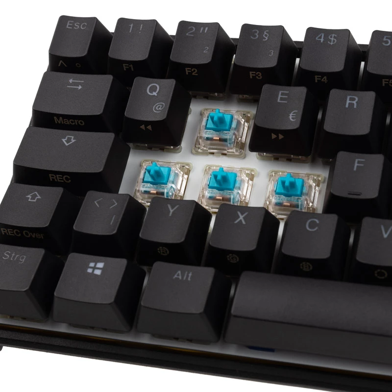 Ducky Mecha Pro SF klaviatuur, Mängimiseks, USB, Saksa, Must
