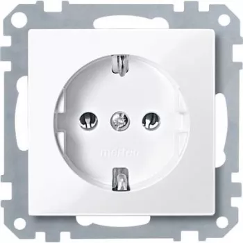 Outlet box Merten MEG2301-0319 Type F, flush-mounted, Valge