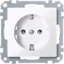 Outlet box Merten MEG2301-0319 Type F, flush-mounted, Valge