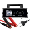Akulaadija QOLTEC 52514 — 12V/24V, 25A, AGM/GEL/SLA akudele, LCD-ekraaniga