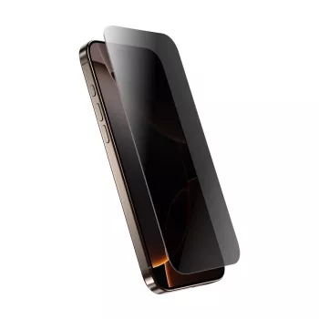 Karastatud privaatsusklaas Crong iPhone 16 Pro Max jaoks — peegeldusvastane, kriimustuskindel