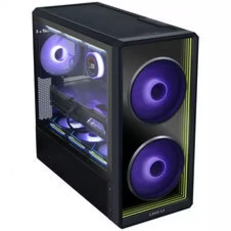 Lian Li LANCOOL 217 INF PC-korpuse komplekt + 3x UNI FAN SL-INF 120 Reverse Blade ventilaator - must