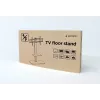Põranda telerialus GEMBIRD TVS-86ST-01 43–86-tollistele teleritele, must, karastatud klaasist alus, VESA 100x100–600x400, max 60 kg