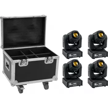 LED-kohtvalgusti komplekt EUROLITE TMH-17 4x, ratastega kohvriga
