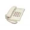 Analoogtelefon Panasonic KX-TS500PDW — 16 nuppu, valge, laua-/seinale kinnitatav, 100-kohaline telefoniraamat