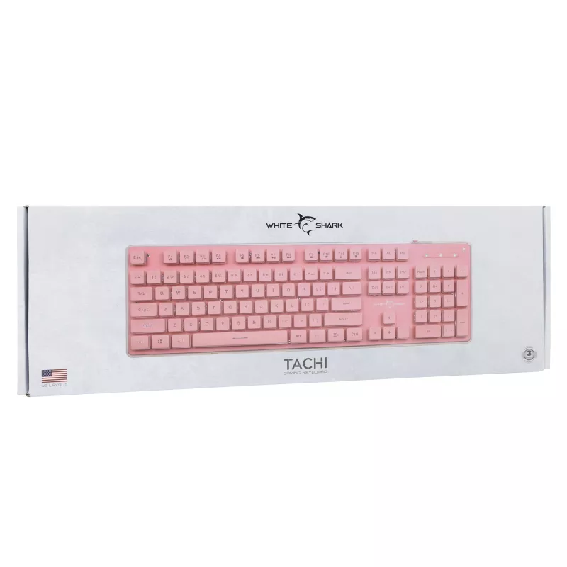 Mängurihiir White Shark Tachi GK-003441, ergonoomiline disain, RGB-valgustus, juhtmega