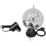 Peeglikuuli komplekt EUROLITE LED Spot 200 mm — peeglikuul koos LED-valgustiga