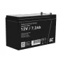UPS-aku roheline Cell AGM05 — 12 V 7,2 Ah suletud pliiaku (VRLA), 95 mm K, 151×65 mm, 2,15 kg