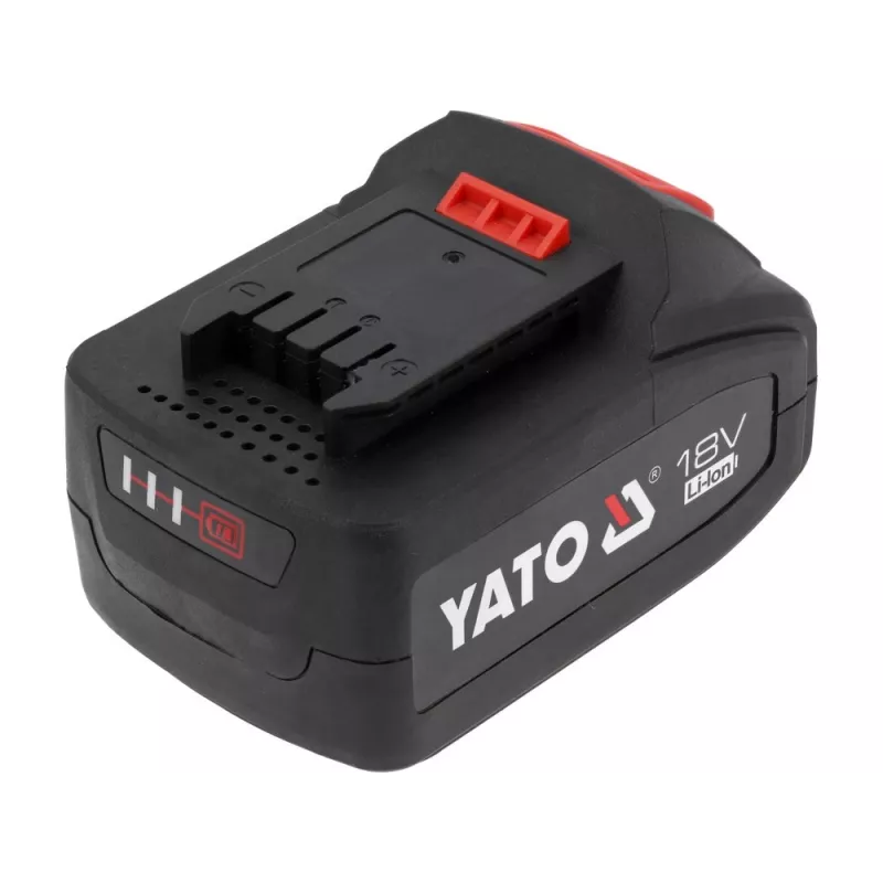 Aku juhtmeta tööriistadele YATO YT-828463 — Li‑Ion 18V 4Ah, punane, laadimisnäidik