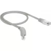 DeLOCK - patch-kaabel - RJ-45 (M) allakõverdatud RJ-45 (M) - 50 cm - S/FTP - CAT 6a - varjestatud, halogeenivaba - hall (85873)