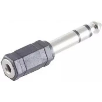 ShiverPeaks BS57061 juhtmepistik 6,3mm 3,5mm must roostevaba teras