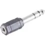 ShiverPeaks BS57061 juhtmepistik 6,3mm 3,5mm must roostevaba teras