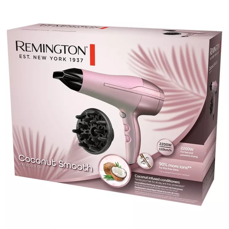 Remington juukuivati Remington DRYER REMINGTON COCONUT SMOOTH D5901