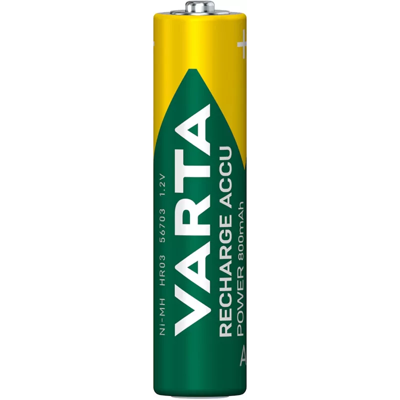 VARTA HR03 AAA laetav aku Accu Power 800 mAh 56703 laetavad patareid 4 tk Roheline