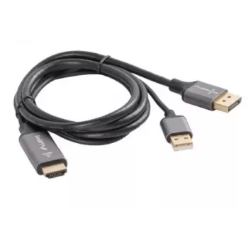 HDMI(M)->DISPLAYPORT(M) KAABEL 1M 4K MUST LANBERG