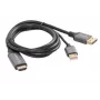 HDMI(M)->DISPLAYPORT(M) KAABEL 1M 4K MUST LANBERG