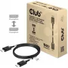CLUB3D DisplayPort 2.1 Bi-Directional VESA DP80 Certified kaabel 4K240Hz, 8K60Hz or 10K30Hz M/M 1.2m/3.94ft
