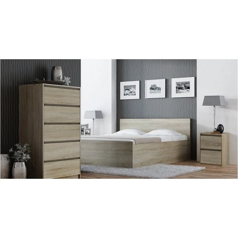 Topeshop K2 SONOMA nightstand/Öökapp 2 sahtel(s) tamm
