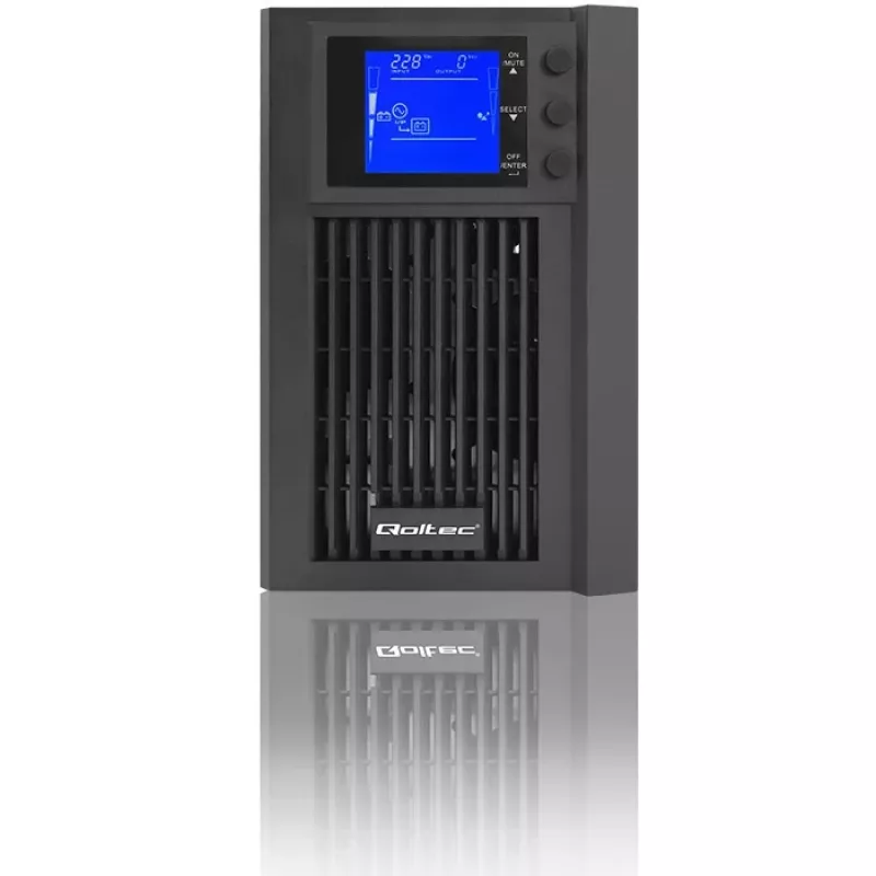 Katkematu toiteplokk QOLTEC 53981 On line 2kVA, 2000 VA võimsus