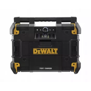 Kaasaskantav raadio DeWalt DWST1-81078-QW — AM/FM digitaalne tuuner, LED-ekraan, 4 kõlarit, vahelduv-/alalisvoolutoide, USB-port, AUX-väljund