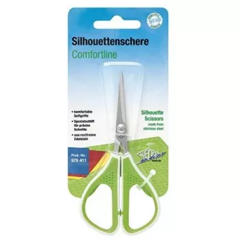 Käärid WEDO 975 411 universaalsed sirge lõikega üksikud 114 mm, roheline/valge