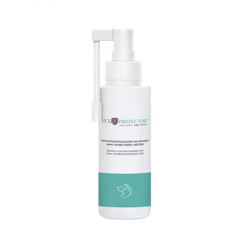 Suuhoolduslahus JM Sante Vet Protector Fresh 100 ml koertele ja kassidele, hambakivi ennetamine