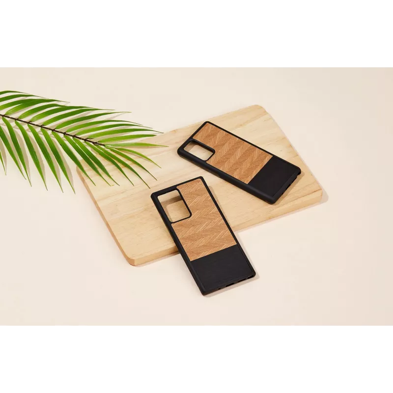 Man and Wood kaitseümbris Samsung Galaxy Note 20 Ultra jaoks — herringbone nero Must