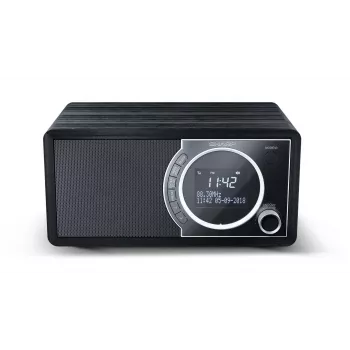 Sharp DR-450 digitaalraadio - must, isiklik, digitaalne, DAB, DAB+, FM, 87,5 - 108 MHz, 174,928 - 239,2 MHz, 3 W