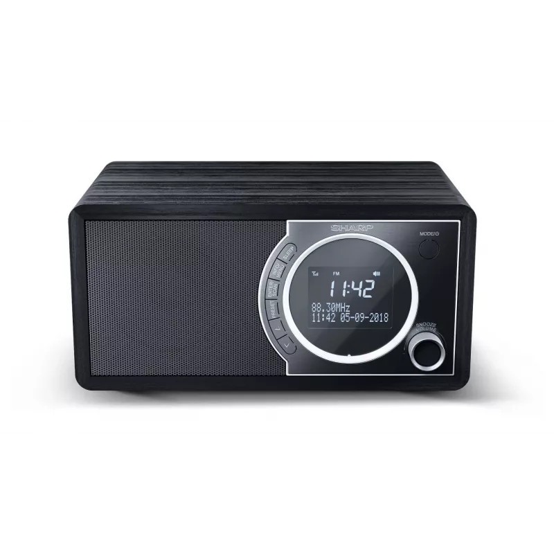 Sharp DR-450 digitaalraadio - must, isiklik, digitaalne, DAB, DAB+, FM, 87,5 - 108 MHz, 174,928 - 239,2 MHz, 3 W