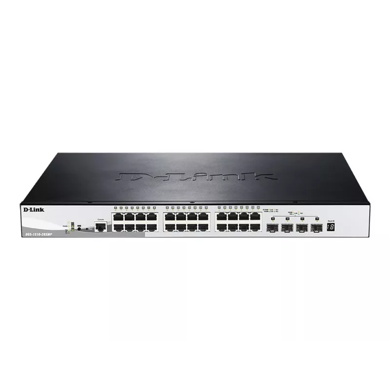 D-Link DGS-1510-28XMP Hallatav L2/L3 Gigabit Ethernet (10/100/1000) Power over Ethernet (PoE) Must, Hall