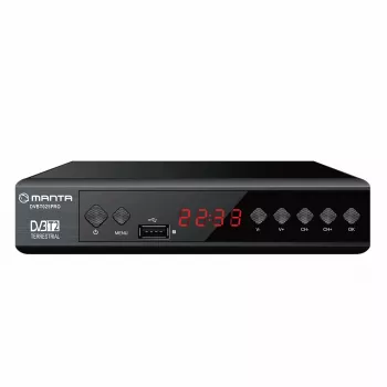 Digitaalne TV-vastuvõtja MANTA DVBT025PRO DVB-T2 Full HD tugi USB-salvestus