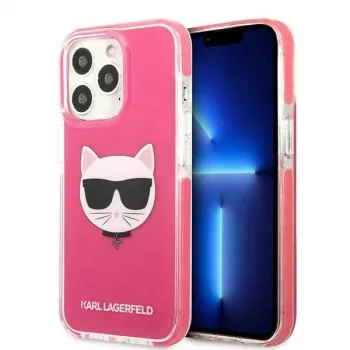 Karl Lagerfeld KLHCP13XTPECPI Iphone 13 Pro Max 6,7 kõva ümbris fuksia/FUSCHIA Choupette pea