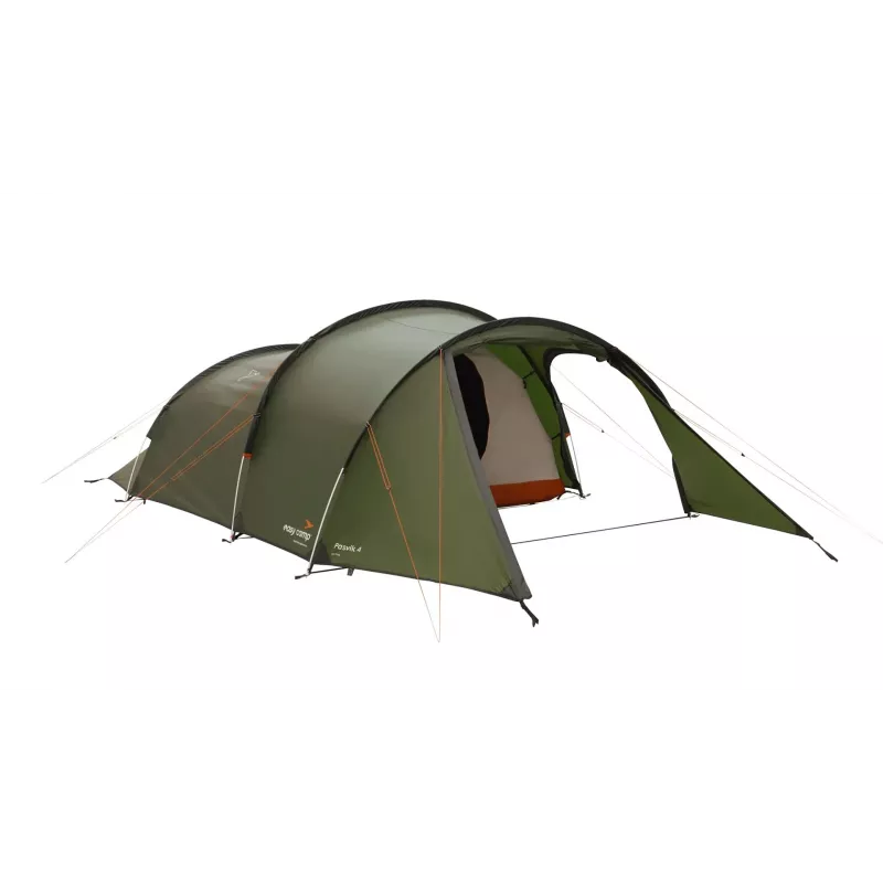 Tunnel telk easy camp Pasvik 4 — 4-kohaline, kõva raam, 3 m veekindel väliskile, alumiiniumpostid, tumeroheline, 2350×4050×1200 mm