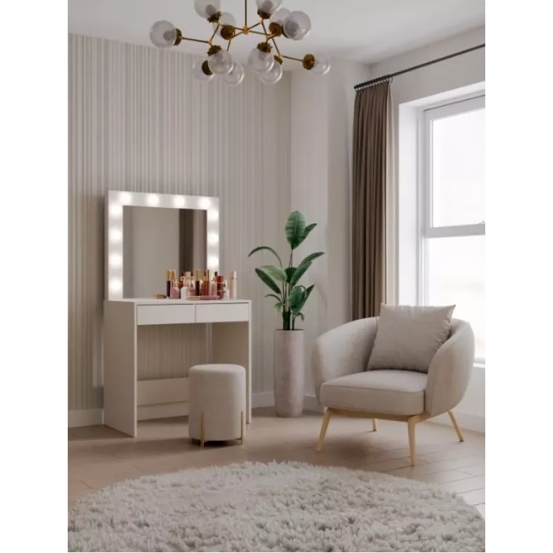 Tualettlaua komplekt top e shop Marina T+ 2S+L, Kashmiri värv, puitlaastplaat, LED-peegel, 810×500×1500 mm