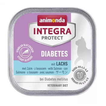 Märg kassitoit animonda Integra Protect Diabetes lõhe 100 g, täiskasvanud, niiskus 81%, valk 11%, rasv 5%