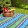 Piknikutekk PROMIS KP200PZ, rohelised triibud, 200 x 150 cm