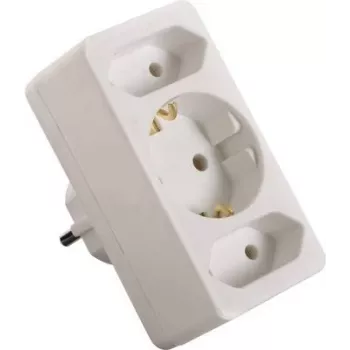 Pikendusjuhe AS Schwabe 49111 — 4 pistikupesa, valge