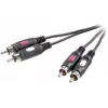 SpeaKa Professional RCA-heliühenduskaabel [2x RCA-pistik - 2x RCA-pistik] 2,50 m must (SP-7869768)