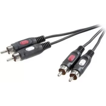 SpeaKa Professional RCA-heliühenduskaabel [2x RCA-pistik - 2x RCA-pistik] 2,50 m must (SP-7869768)