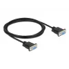 Jadakaabel DeLOCK 86605 Must 2m RS-232 Sub-D9