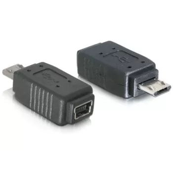 Adapter USB micro-B-pistik pistik mini USB 5-kontaktilisele DeLOCK 65063