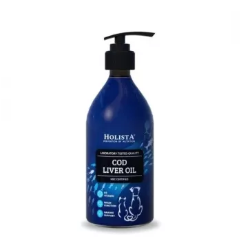 Vedel tursamaksaõli 500 ml — HOLISTA looduslik kalaõlilisand, mis on rikas oomega-3 ja A- ning D-vitamiini poolest