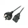 EFB-Elektronik toitejuhe Hiina - C13 180°, must, 1,8 m, 3 x 0,75 mm² Tootja: EFB Elektronik (EK492.1,8V2)