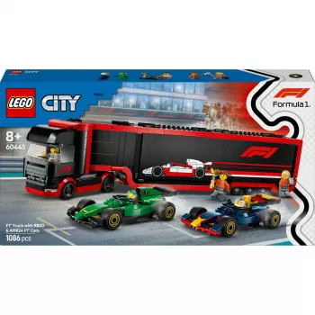LEGO CITY 60445 F1 - Veok koos RB20 ja AMR24 F1 autodega