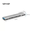 LogiLink USB 3.2 Gen1 Hub 4-pordiline USB-A 1x USB3.0 AF 3x USB2.0 AF UA0436
