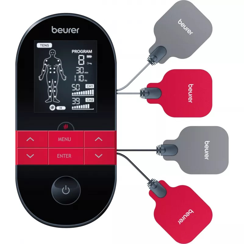 Beurer EM 59 Heat TENS/EMS elektriline stimulaator - 64 programmi, laetav aku