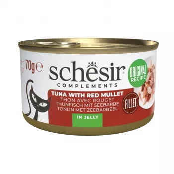 SCHESIR Complements Tuna with Punane mullet in jelly - märg kassitoit - 70g