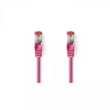 Nedis - võrgukaabel - RJ-45 (M) RJ-45 (M) - 15,0 m - SFTP - CAT 6 - vormitud, ümmargune - roosa (CCGP85221PK150)