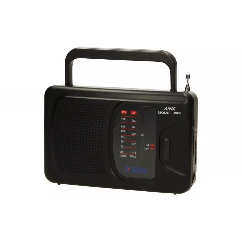 Raadio võrgu- ja patareitoitega FM, LW Eltra Ania