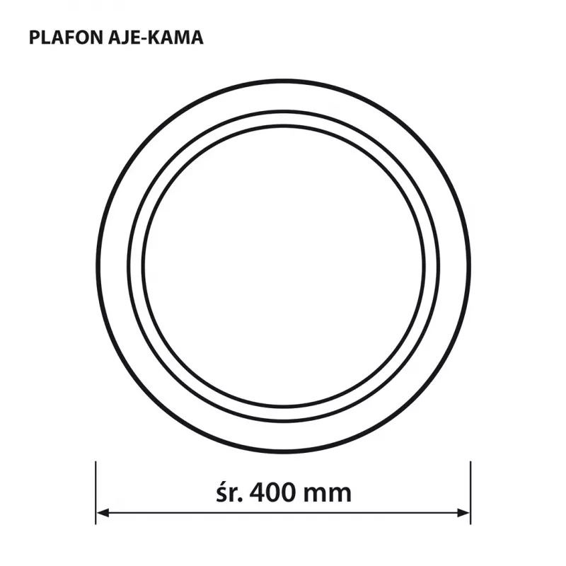 LED laelamp ActiveJet AJE-KAMA 24W ümmargune 4000K 2580 lm IP20 40 cm